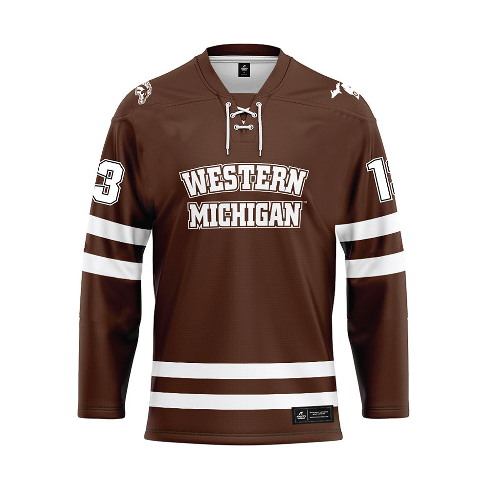 Western Michigan - NCAA Men's Ice Hockey : Grant Slukynsky - Hockey Jersey-0