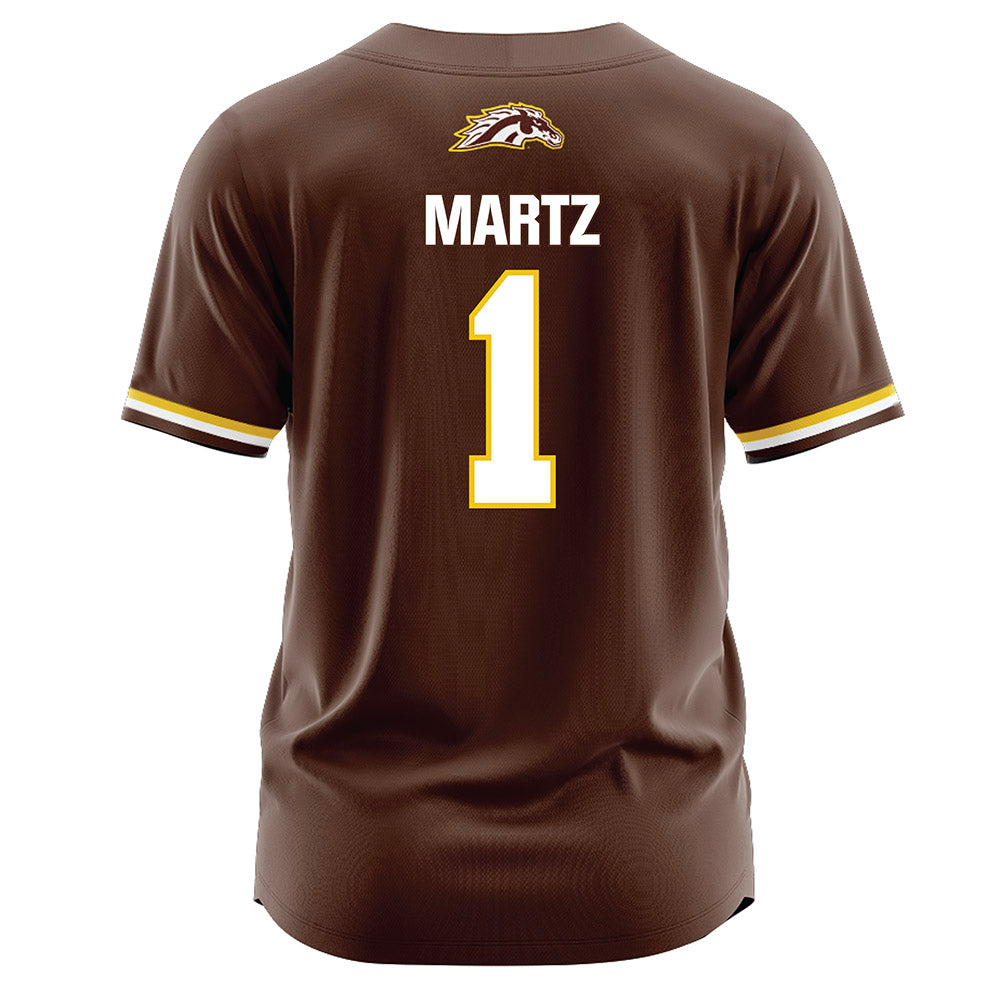 Western Michigan - NCAA Softball : Corinne Martz - Brown Jersey-1
