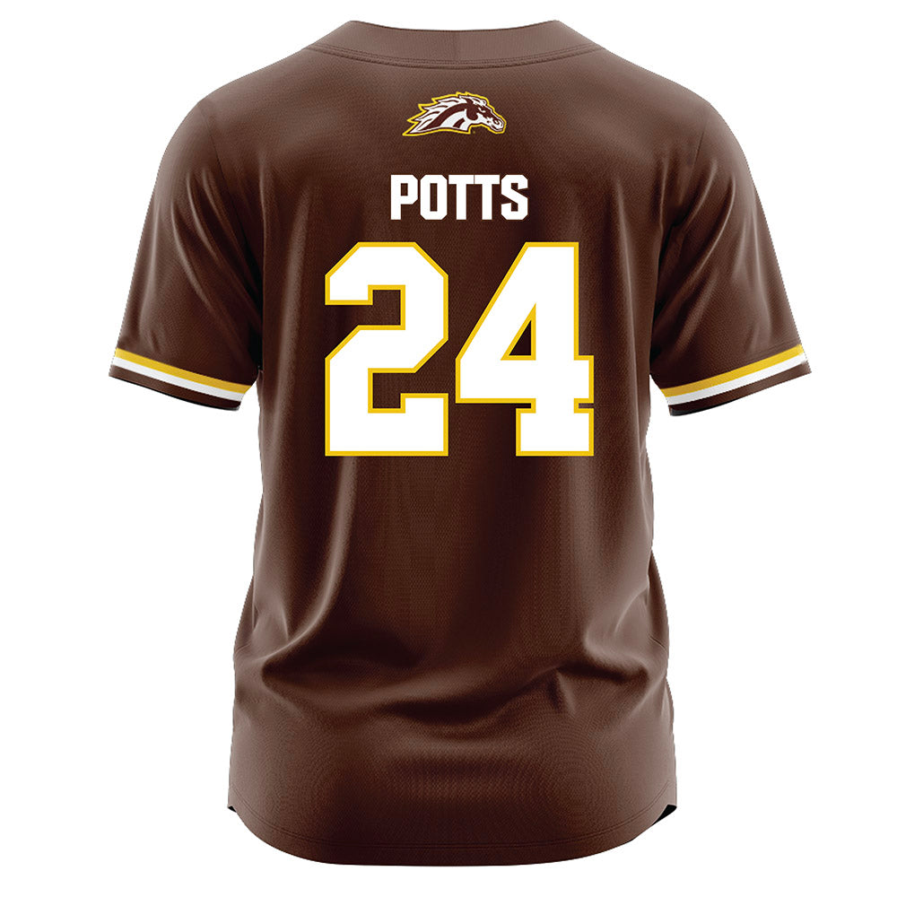 Western Michigan - NCAA Softball : Hannah Potts - Brown Jersey-1