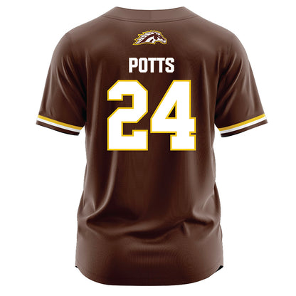 Western Michigan - NCAA Softball : Hannah Potts - Brown Jersey-1