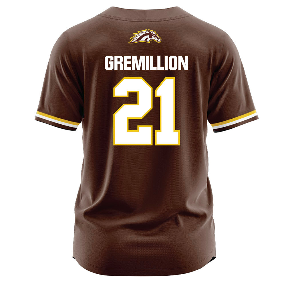Western Michigan - NCAA Softball : Jensen Gremillion - Brown Jersey-1