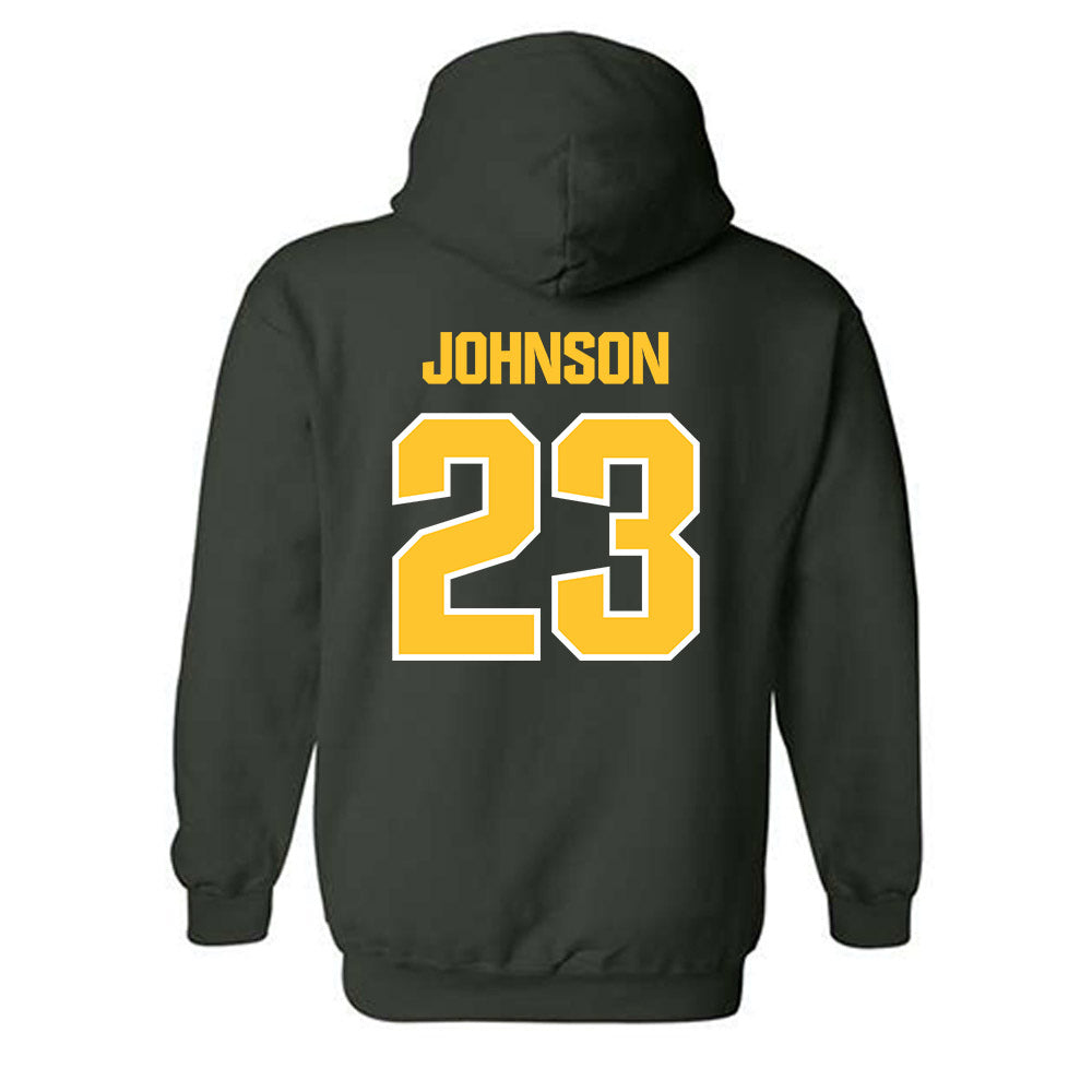 Northern Michigan - NCAA Men's Ice Hockey : Evan Johnson - Classic Shersey Hooded Sweatshirt-1