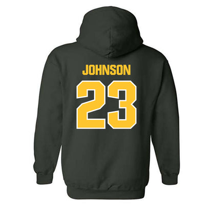 Northern Michigan - NCAA Men's Ice Hockey : Evan Johnson - Classic Shersey Hooded Sweatshirt-1