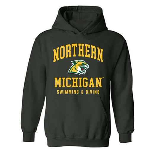 Northern Michigan - NCAA Women's Swimming & Diving : Grace Daly - Classic Shersey Hooded Sweatshirt-0