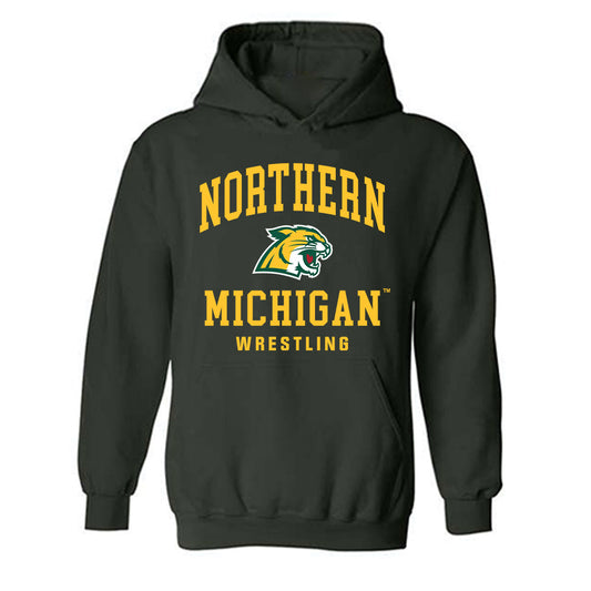 Northern Michigan - NCAA Women's Wrestling : Emma Heslin - Classic Shersey Hooded Sweatshirt-0