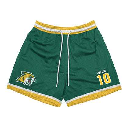 Northern Michigan - NCAA Men's Basketball : Biggie Luster - Green Shorts