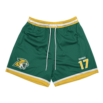 Northern Michigan - NCAA Men's Ice Hockey : Matthew Romer - Green Shorts