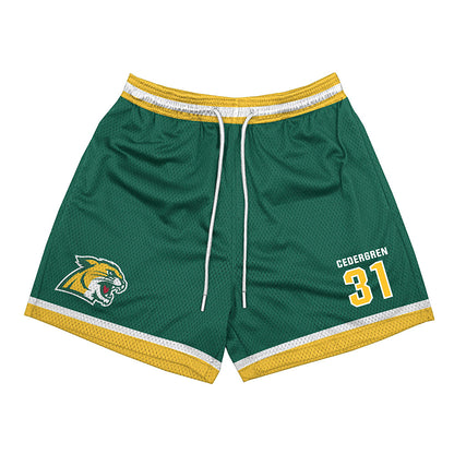 Northern Michigan - NCAA Men's Soccer : Nils Cedergren - Green Shorts