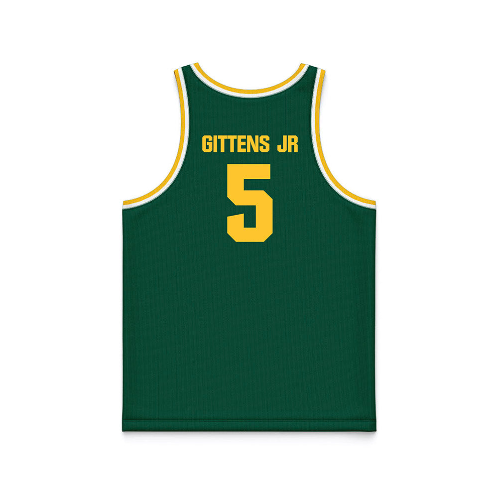 Northern Michigan - NCAA Men's Basketball : Gee Gittens Jr - Green Basketball Jersey