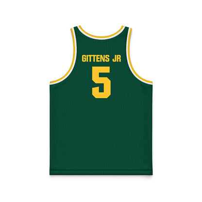 Northern Michigan - NCAA Men's Basketball : Gee Gittens Jr - Green Basketball Jersey
