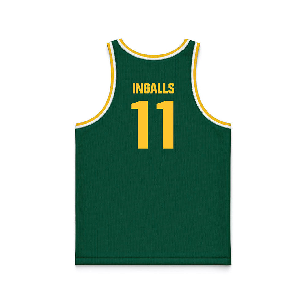 Northern Michigan - NCAA Men's Basketball : Jonathan Ingalls - Green Basketball Jersey