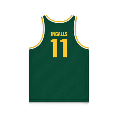 Northern Michigan - NCAA Men's Basketball : Jonathan Ingalls - Green Basketball Jersey