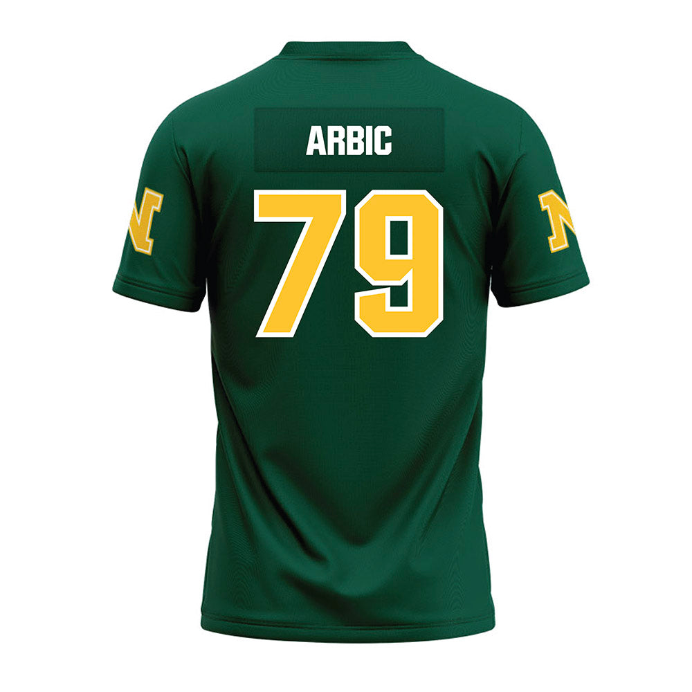 Northern Michigan - NCAA Football : Evan Arbic - Green Premium Football Jersey