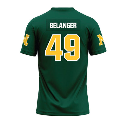 Northern Michigan - NCAA Football : Hunter Belanger - Green Premium Football Jersey-1