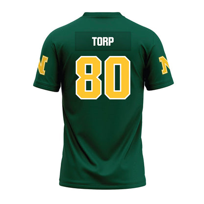 Northern Michigan - NCAA Football : Sawyer Torp - Green Premium Football Jersey-1