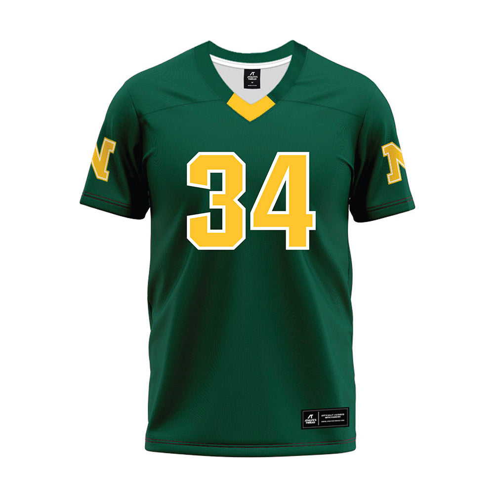 Northern Michigan - NCAA Football : Maurice Pope jr - Green Premium Football Jersey-0