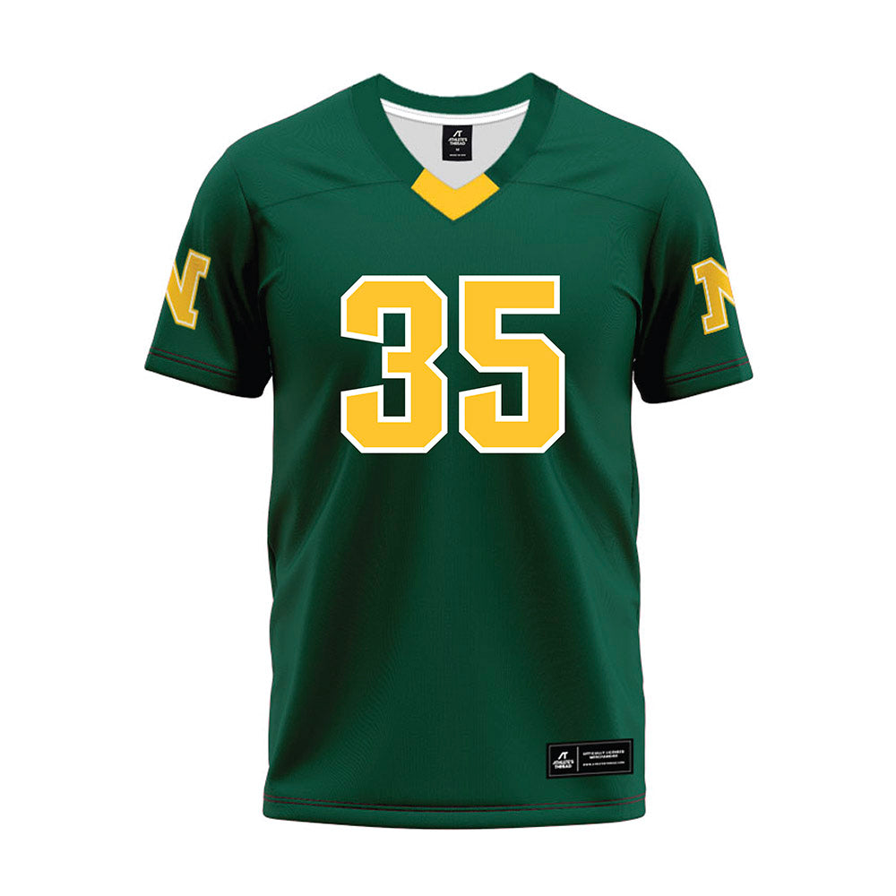 Northern Michigan - NCAA Football : Murphy Monreal - Green Premium Football Jersey-0