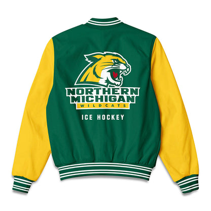 Northern Michigan - NCAA Men's Ice Hockey : Will Diamond - Bomber Jacket-1