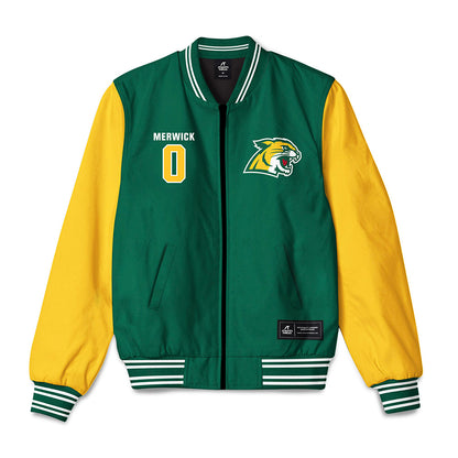 Northern Michigan - NCAA Men's Basketball : Derek Merwick - Bomber Jacket