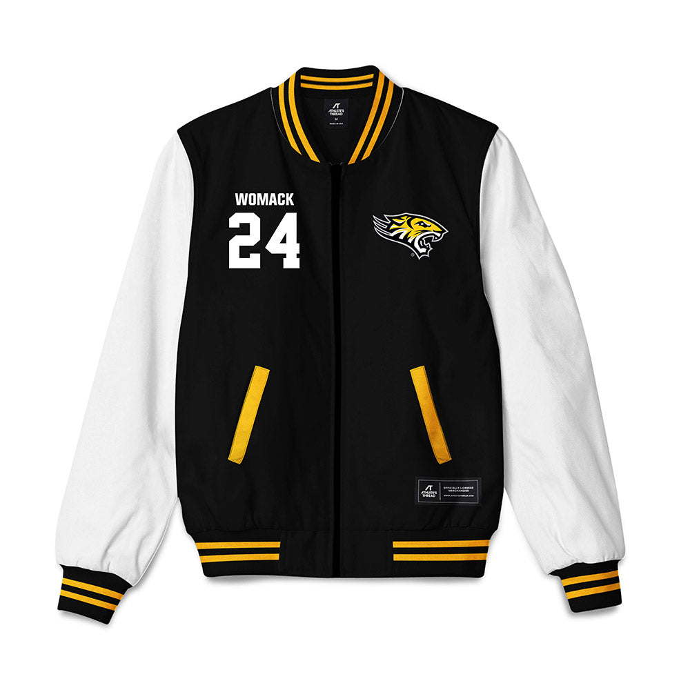 Towson - NCAA Men's Basketball : Jaquan Womack - Bomber Jacket-0