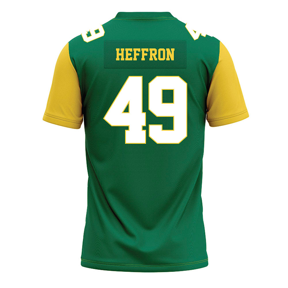 Norfolk State - NCAA Football : Ben Heffron - Green Jersey-1