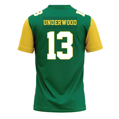 Norfolk State - NCAA Football : Ricardo Underwood - Green Jersey-1