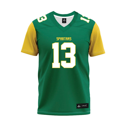 Norfolk State - NCAA Football : KamRyn Thomas - Green Jersey-0