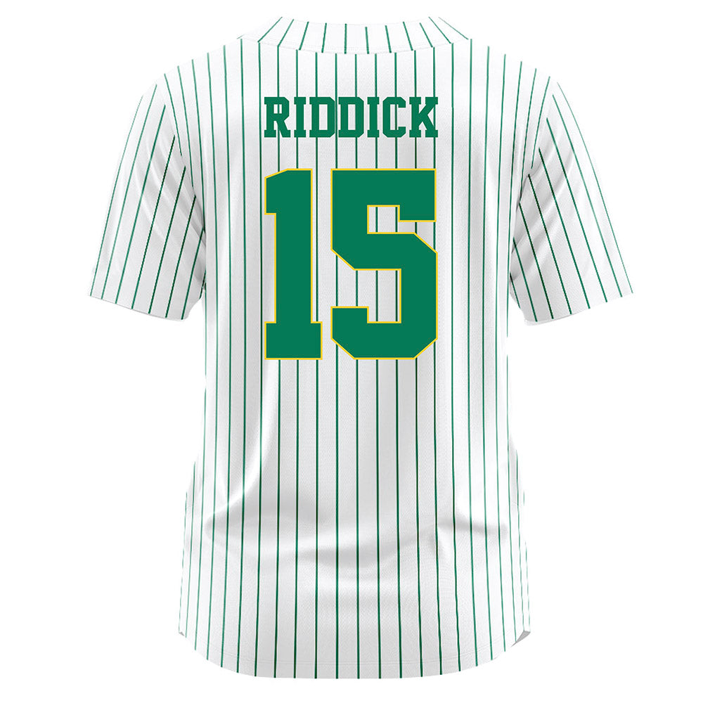 Norfolk State - NCAA Softball : Bristyl Riddick - Pinstripe White Jersey-1