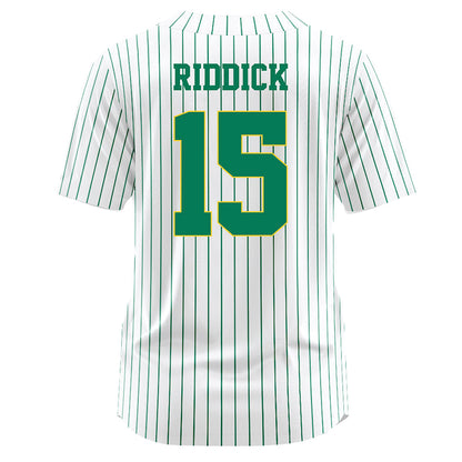 Norfolk State - NCAA Softball : Bristyl Riddick - Pinstripe White Jersey-1