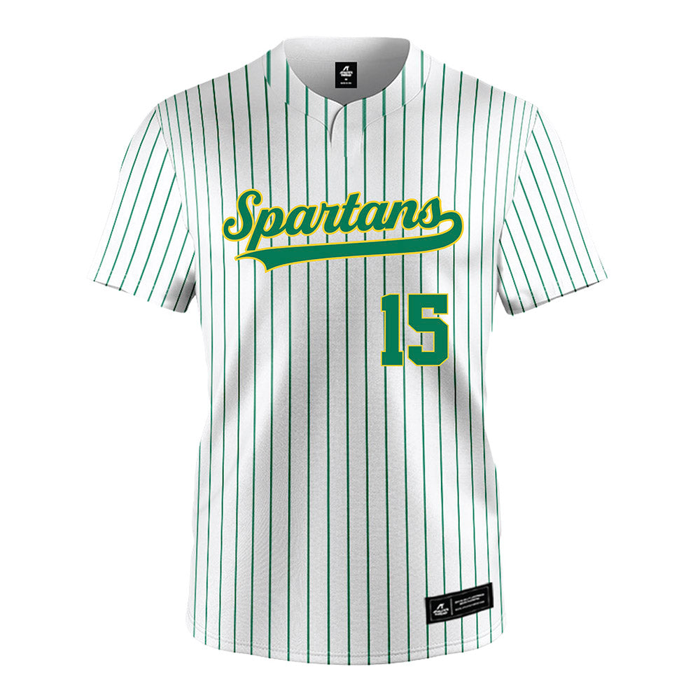 Norfolk State - NCAA Softball : Bristyl Riddick - Pinstripe White Jersey-0