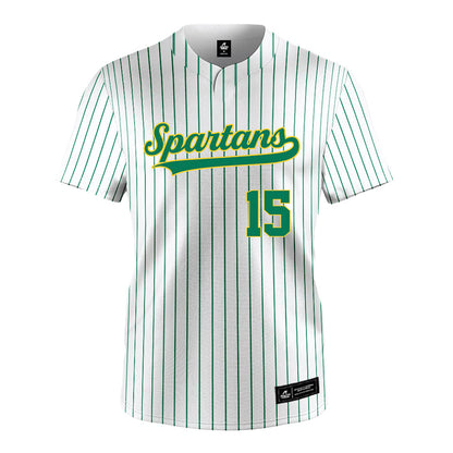 Norfolk State - NCAA Softball : Bristyl Riddick - Pinstripe White Jersey-0