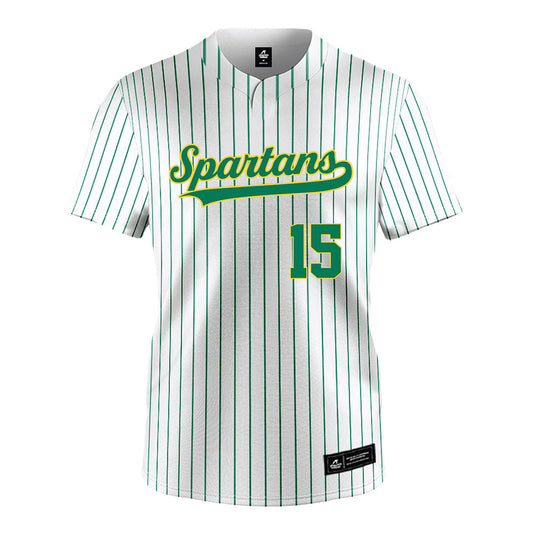 Norfolk State - NCAA Softball : Bristyl Riddick - Pinstripe White Jersey-0