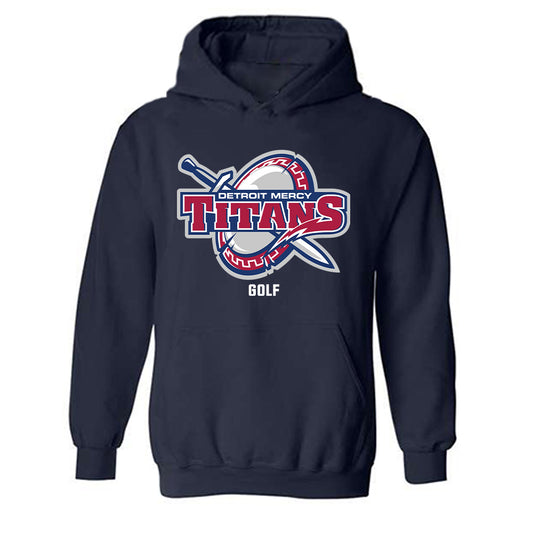 Detroit Mercy - NCAA Men's Golf : Peyton lawley Lawley - Classic Shersey Hooded Sweatshirt-0