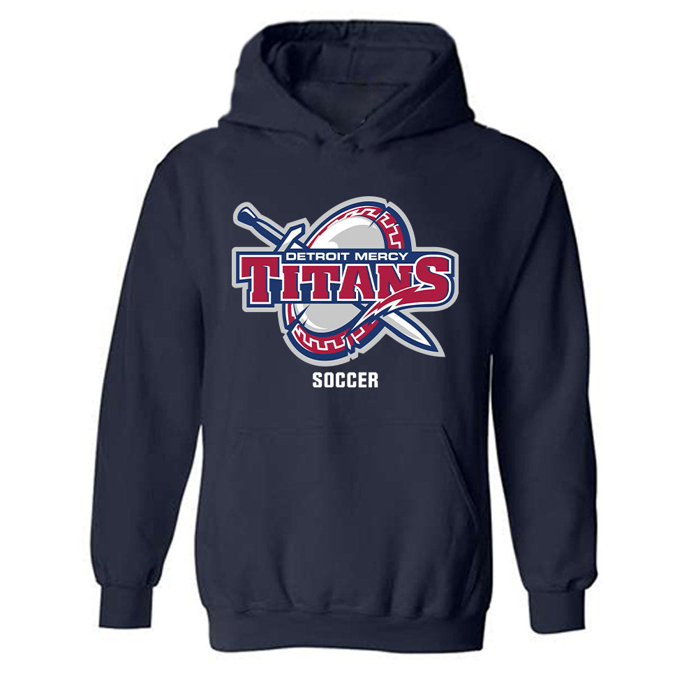 Detroit Mercy - NCAA Men's Soccer : Tom Nkassa - Classic Shersey Hooded Sweatshirt-0