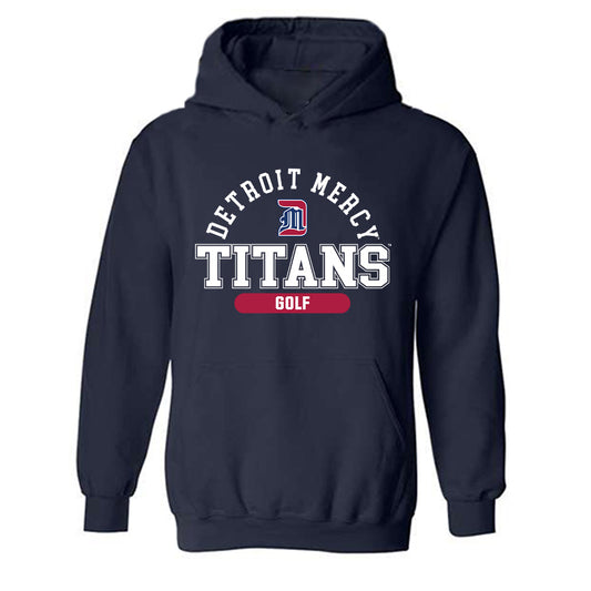 Detroit Mercy - NCAA Men's Golf : Peyton lawley Lawley - Classic Shersey Hooded Sweatshirt-0