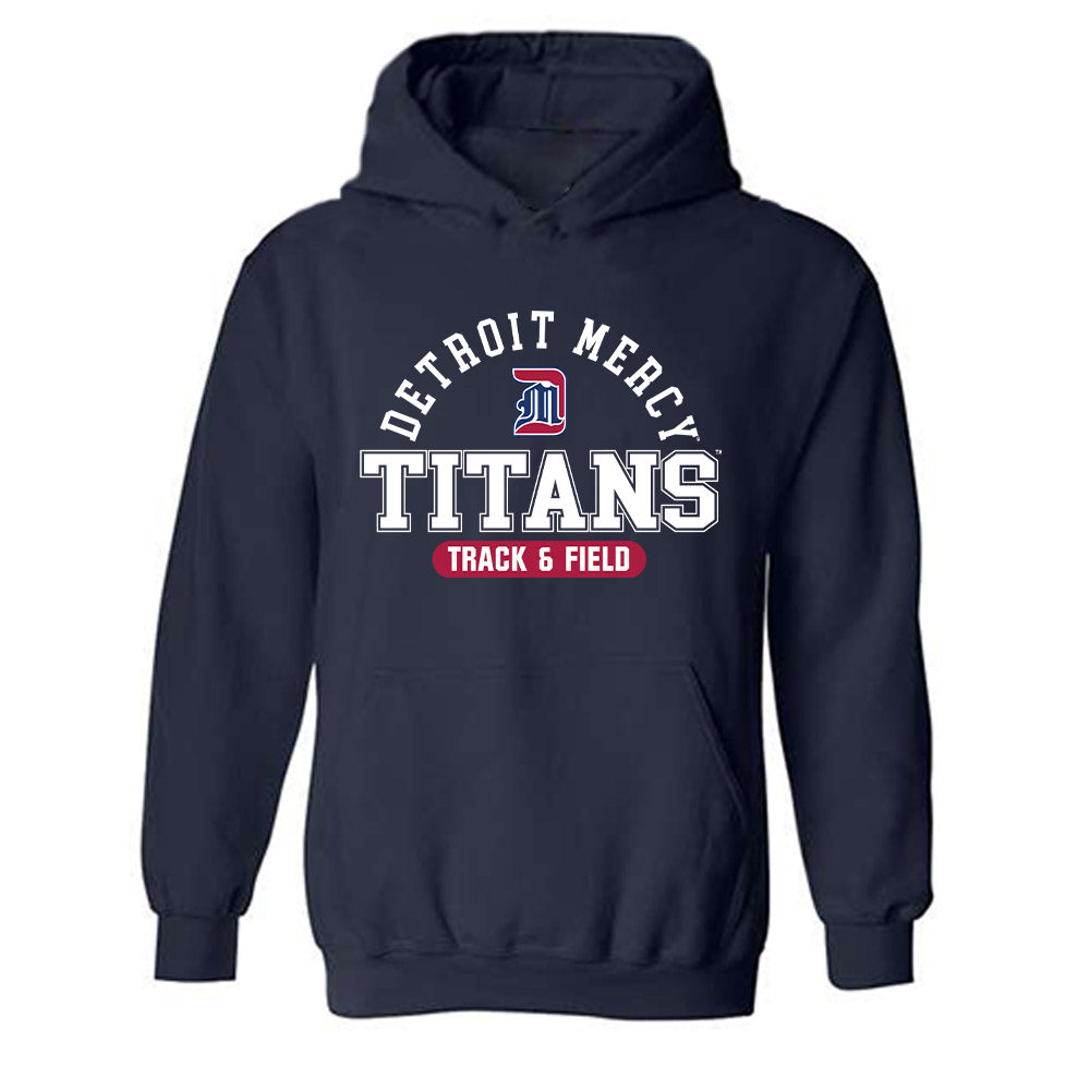 Detroit Mercy - NCAA Women's Track & Field : Mia Seaton - Classic Shersey Hooded Sweatshirt-0
