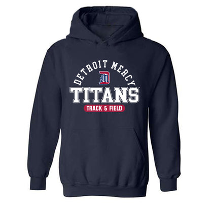 Detroit Mercy - NCAA Women's Track & Field : Mia Seaton - Classic Shersey Hooded Sweatshirt-0