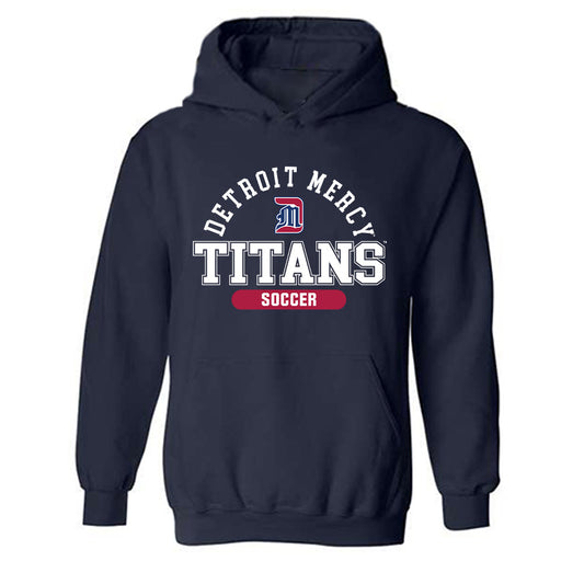 Detroit Mercy - NCAA Men's Soccer : Tom Nkassa - Classic Shersey Hooded Sweatshirt-0