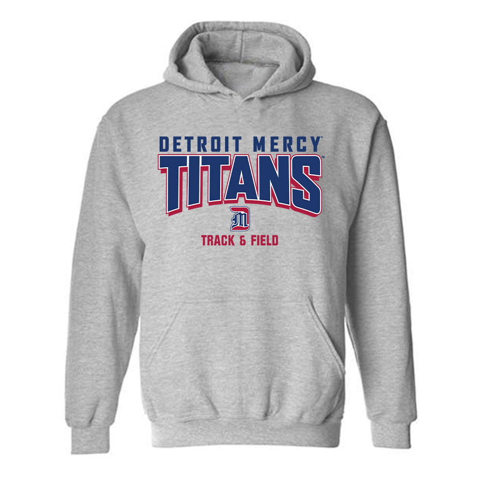 Detroit Mercy - NCAA Women's Track & Field : Mia Seaton - Classic Shersey Hooded Sweatshirt-0