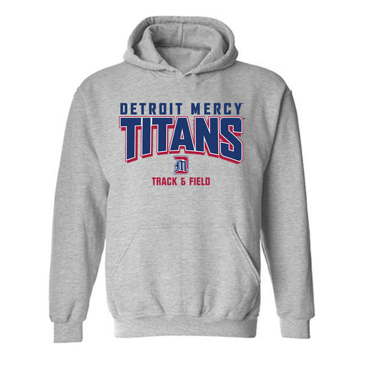 Detroit Mercy - NCAA Men's Track & Field : John Almeda - Classic Shersey Hooded Sweatshirt-0
