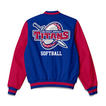 Detroit Mercy - NCAA Softball : Allison Fluker - Bomber Jacket-1
