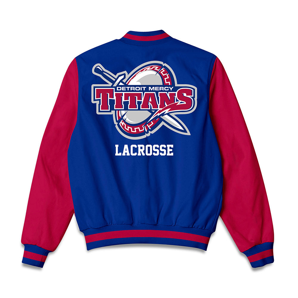 Detroit Mercy - NCAA Men's Lacrosse : Zach Gleason - Bomber Jacket-1