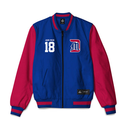Detroit Mercy - NCAA Women's Lacrosse : Jane Peck - Bomber Jacket-0