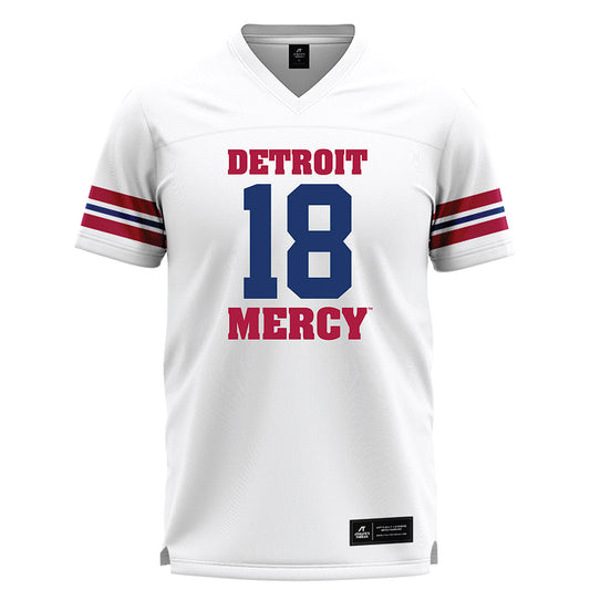 Detroit Mercy - NCAA Women's Lacrosse : Jane Peck - White Lacrosse Jersey -0