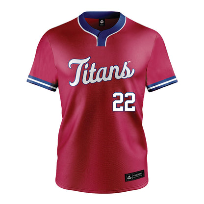 Detroit Mercy - NCAA Softball : Jaycee Reams - Red Jersey-0