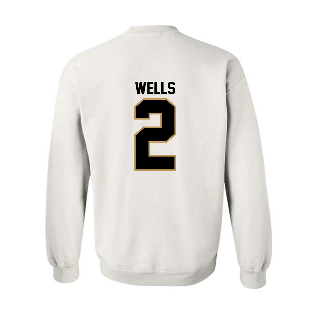 Oakland - NCAA Men's Basketball : Ziare Wells - Classic Shersey Crewneck Sweatshirt-1