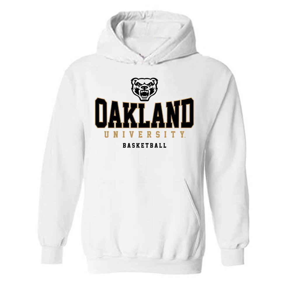 Oakland - NCAA Men's Basketball : MJ Yeager - Classic Shersey Hooded Sweatshirt-0
