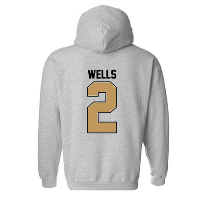 Oakland - NCAA Men's Basketball : Ziare Wells - Classic Shersey Hooded Sweatshirt-1