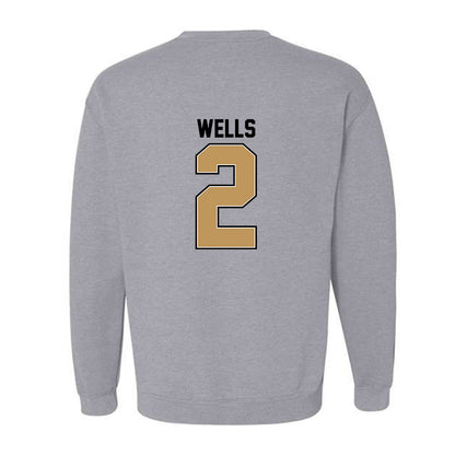 Oakland - NCAA Men's Basketball : Ziare Wells - Classic Shersey Crewneck Sweatshirt-1