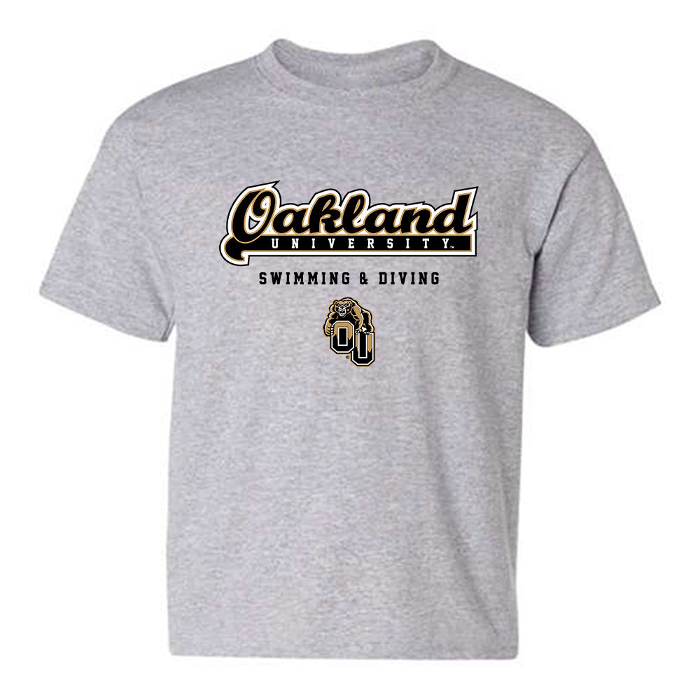 Oakland - NCAA Men's Swimming & Diving : Caleb Rohacs - Classic Shersey Youth T-Shirt-0